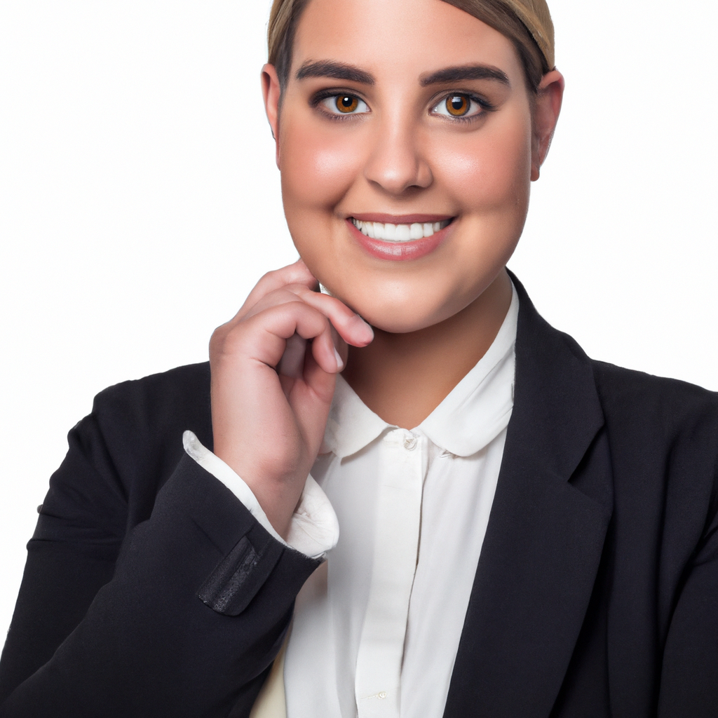 Donna imprenditrice in giacca formale sorridente